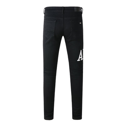 Ripped Jeans Men's Jeans High Street Trend Slim High Street Jeans #649