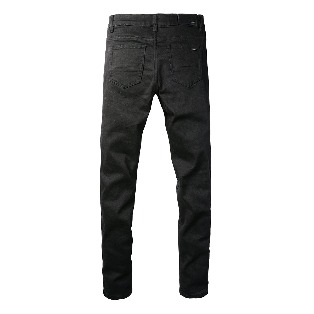 High Street Black Trousers Crumpled Jeans Stretch Men's Slim-Fit Small Foot Jeans 800