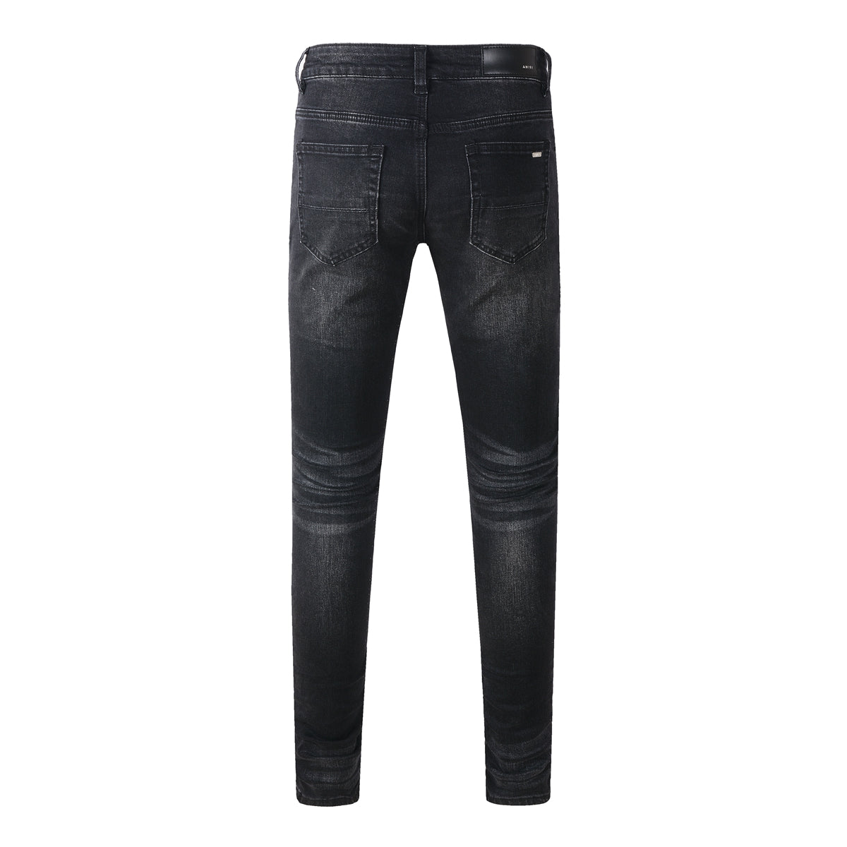 European and American Street Tide Ripped Patch Jeans High Street Trendy Men Slim Pants Jeans 886