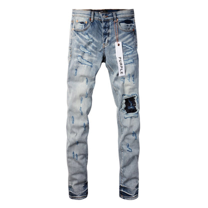 New Purple Personality Fashion Jeans 9038