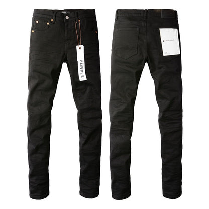 Pantalones Vaqueros Negros Desgastados para Hombre Rodillas Rotas Nwt Estilo Urbano Moda 9023