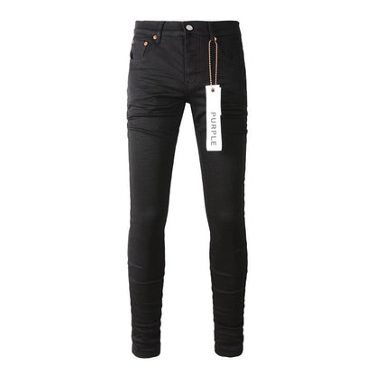 Pantalones Vaqueros Negros Desgastados para Hombre Rodillas Rotas Nwt Estilo Urbano Moda 9023