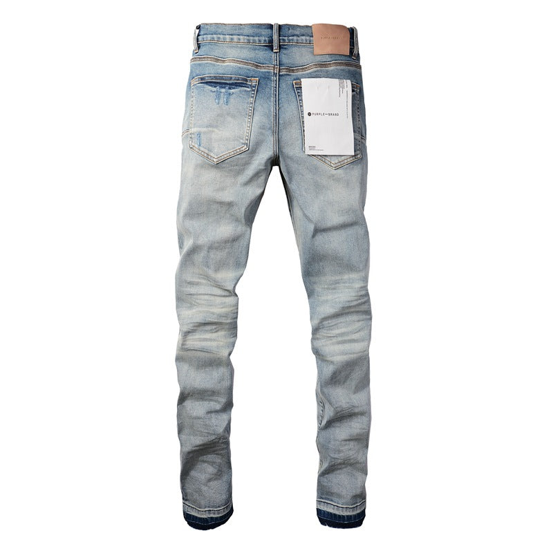 Designer Jeans For Mens Pant Stacked Jeans Men Baggy Denim Tears European Jean Hombre Mens Pants 9013