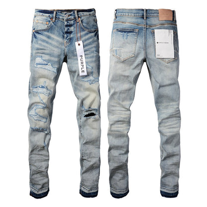 Designer Jeans For Mens Pant Stacked Jeans Men Baggy Denim Tears European Jean Hombre Mens Pants 9013