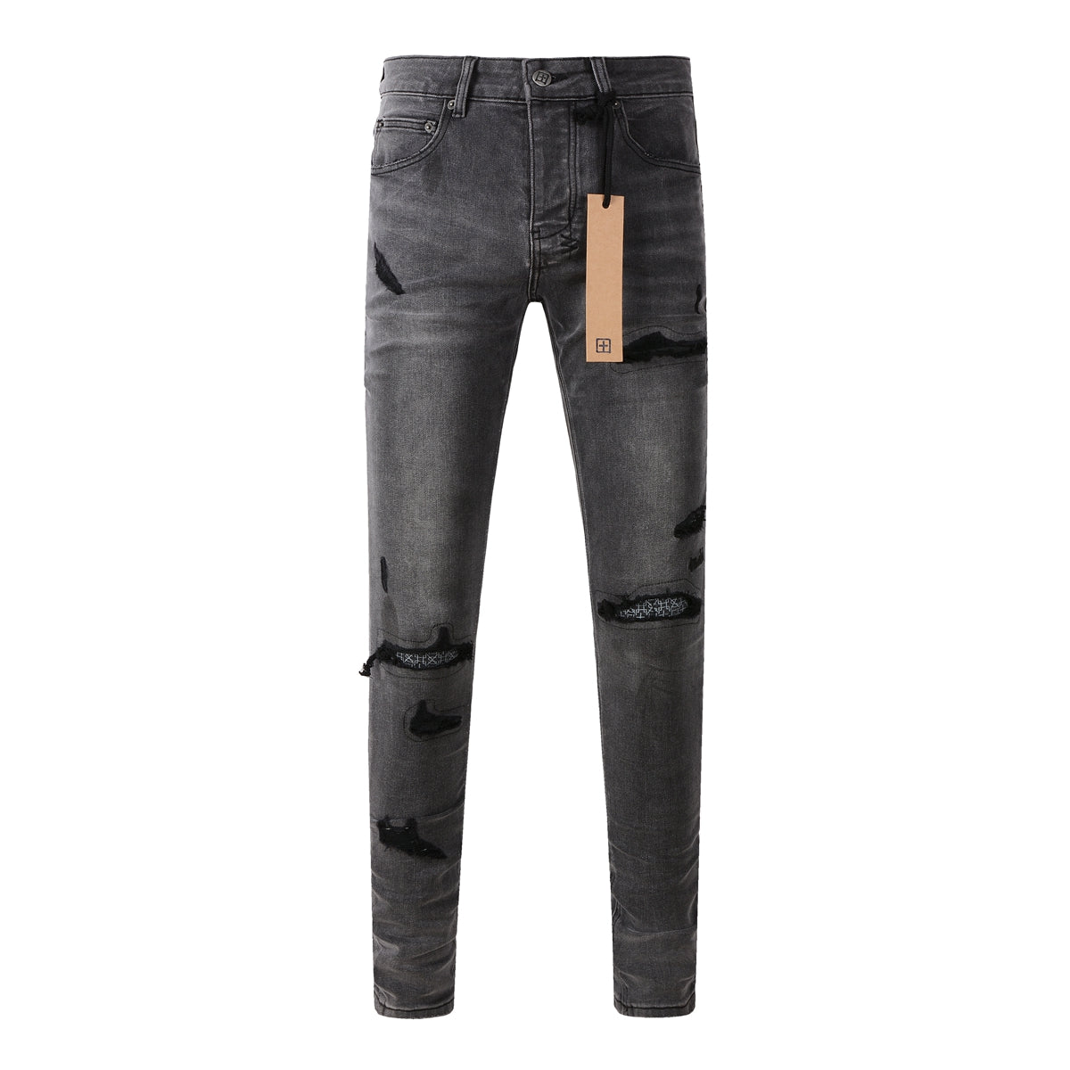 Essential Black Denim Jeans with Logo Patch 3010 – PAKJeans
